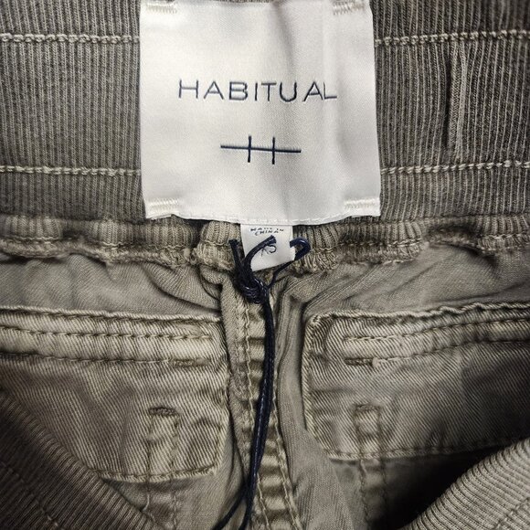 Habitual Green Cargo Jogger Pants Women's XS Soft Pull On Vetiver Tencel Blend - Picture 4 of 9